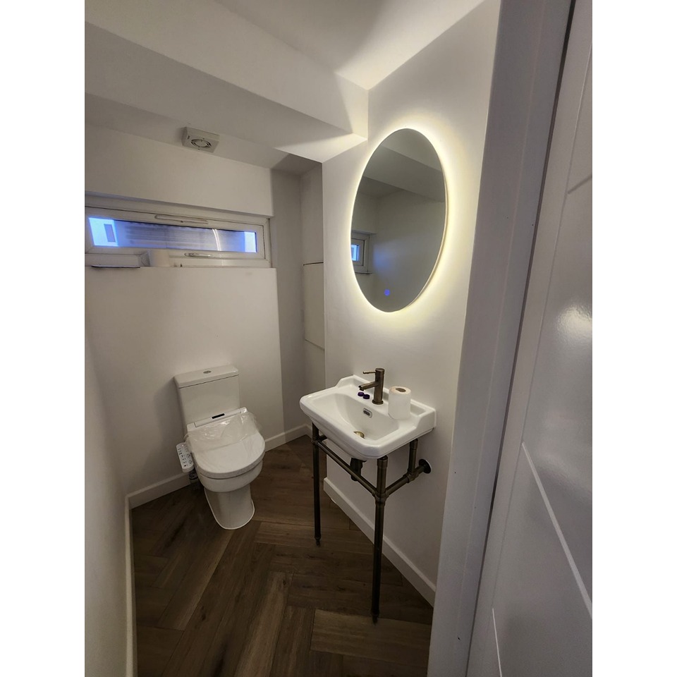 Modern WC with automatic Toilet seat